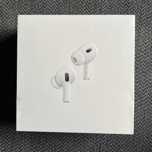 AirPods Pro (2nd generation) with MagSafe Case (USB‑C). New, open box.